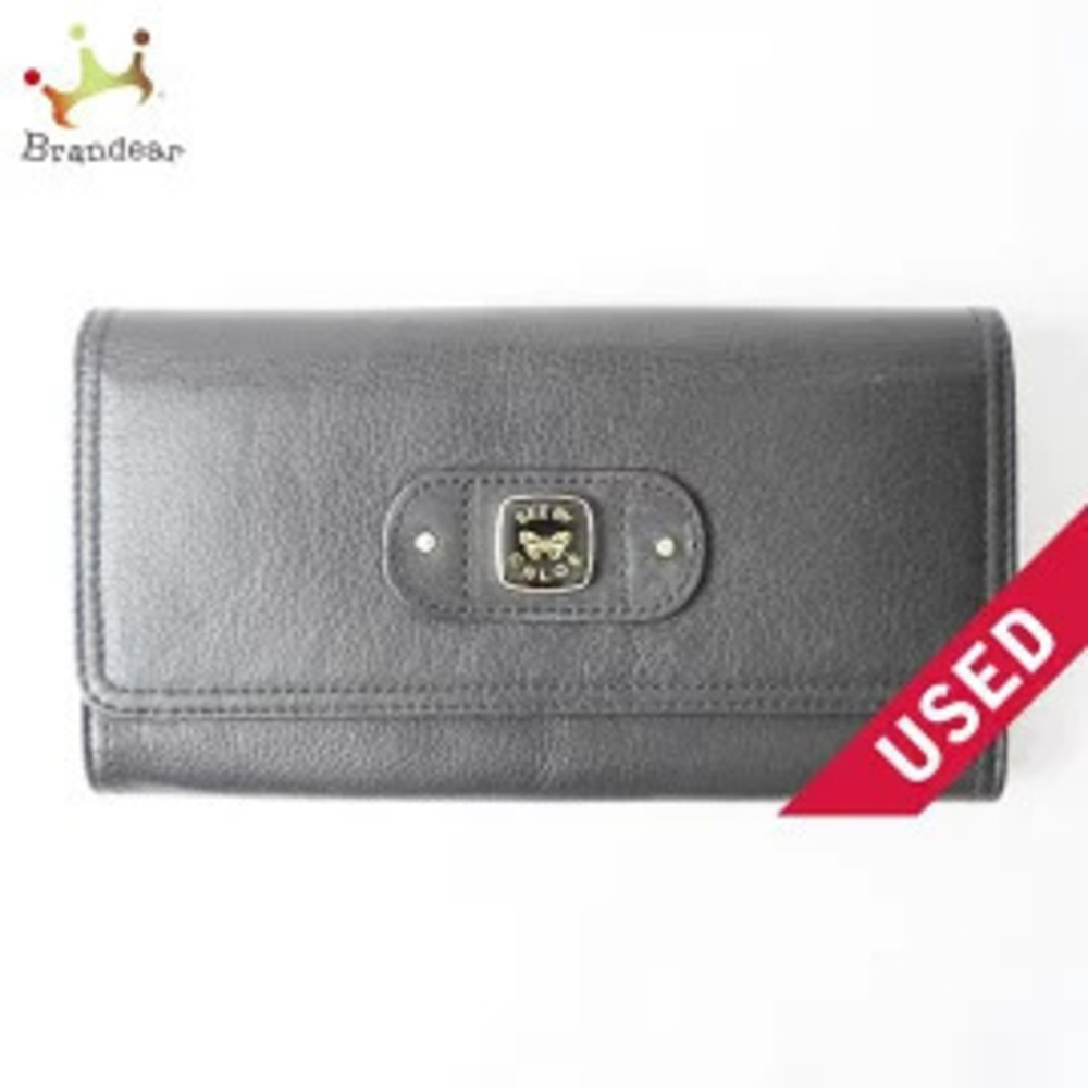 Chloe Long Wallet Butterfly Black Leather